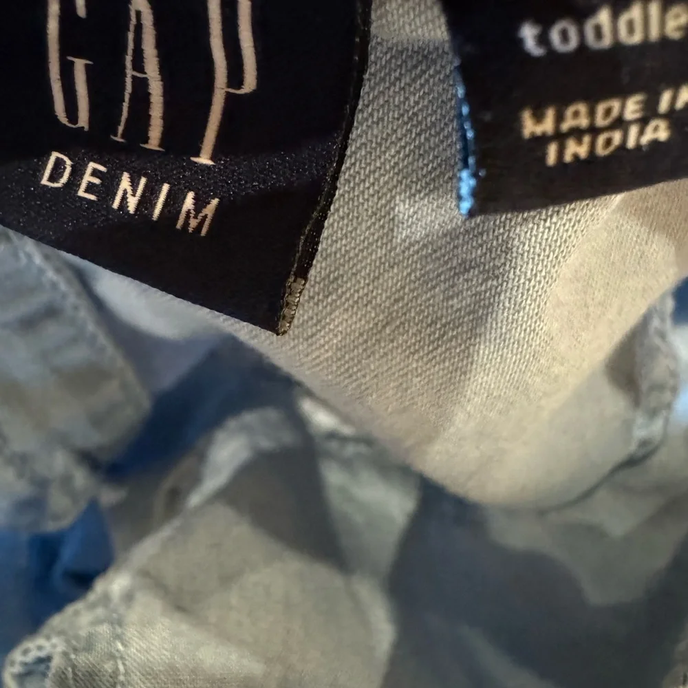 GAP Light Blue Denim Kids Casual Dress Size 18-24 months